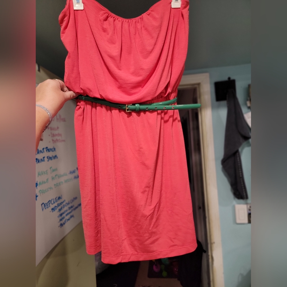 Mini strapless dress